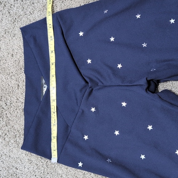 Beach Riot Sport Cara Star Studded Leggings Navy Blue Silver Stud Stars Size Med - Picture 10 of 12